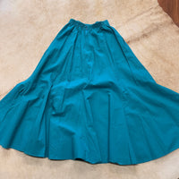 Vintage Authentic Ranchwear 1980s Turquoise Skirt Size XS