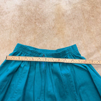 Vintage Authentic Ranchwear 1980s Turquoise Skirt Size XS