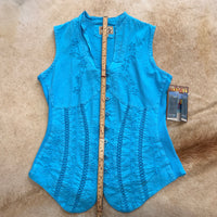 Deadstock Blue Scully Embroidered Top Size S