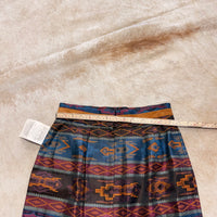 Deadstock Vintage 1980s Top Rail Southwestern Print Skirt Size S