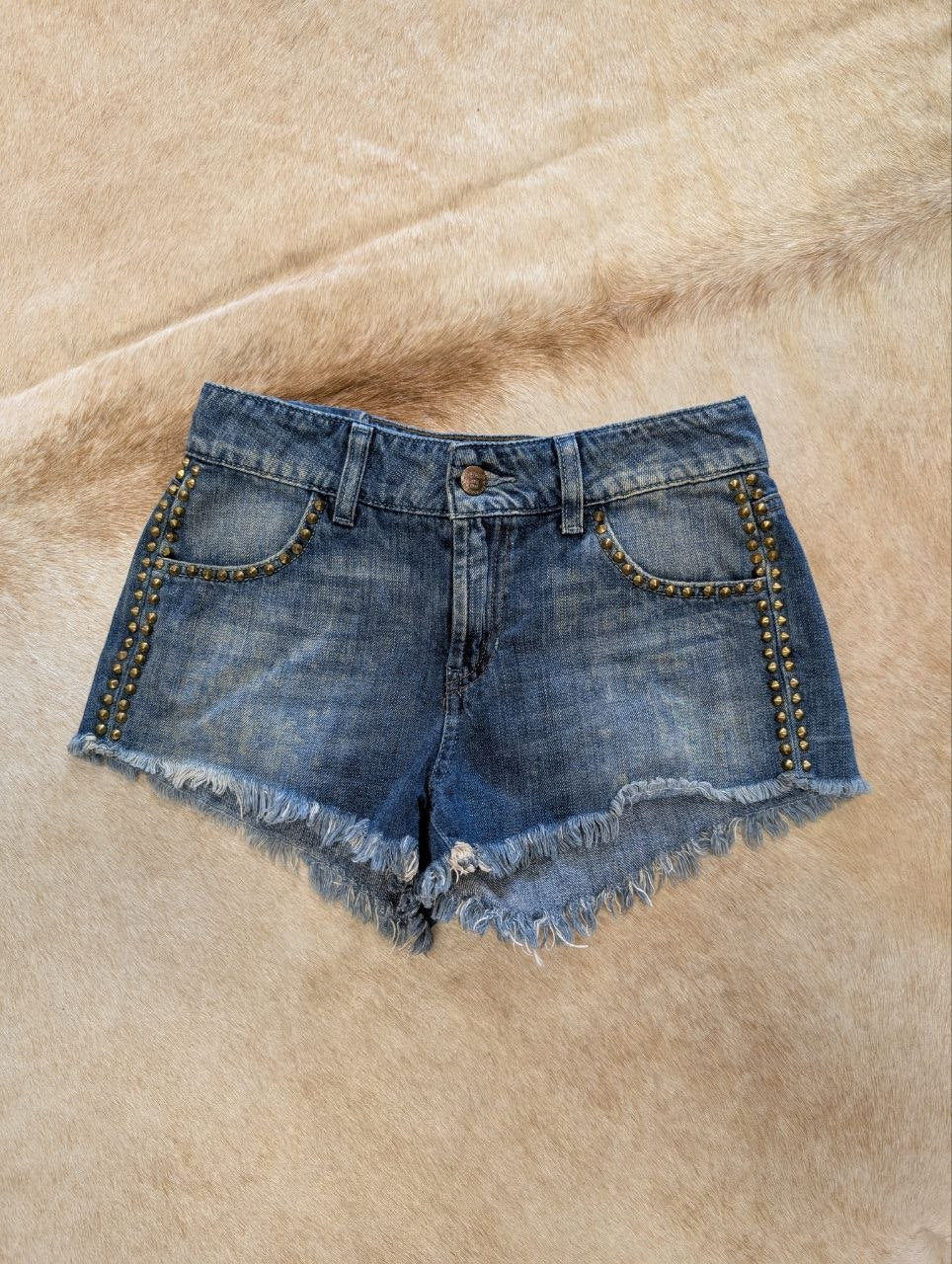 Y2K Studded Low Rise Guess Shorts Size 24