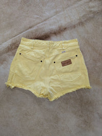 Y2K Wrangler x Billabong High Rise Yellow Shorts Size 26