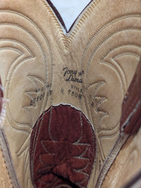 Mens Vintage 1980s Tony Lama Cowboy Boots Size 8D