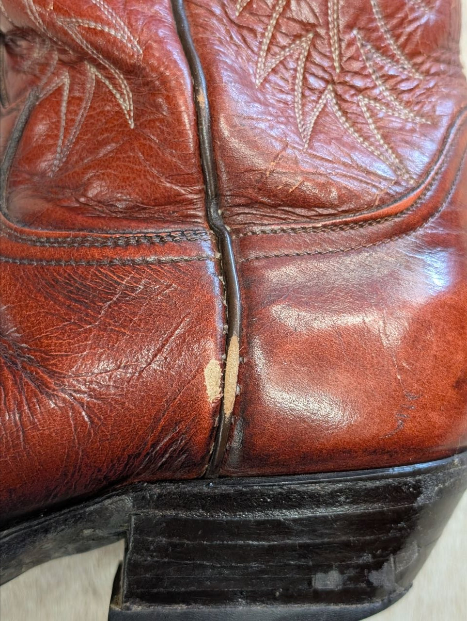 Mens Vintage 1980s Tony Lama Cowboy Boots Size 8D