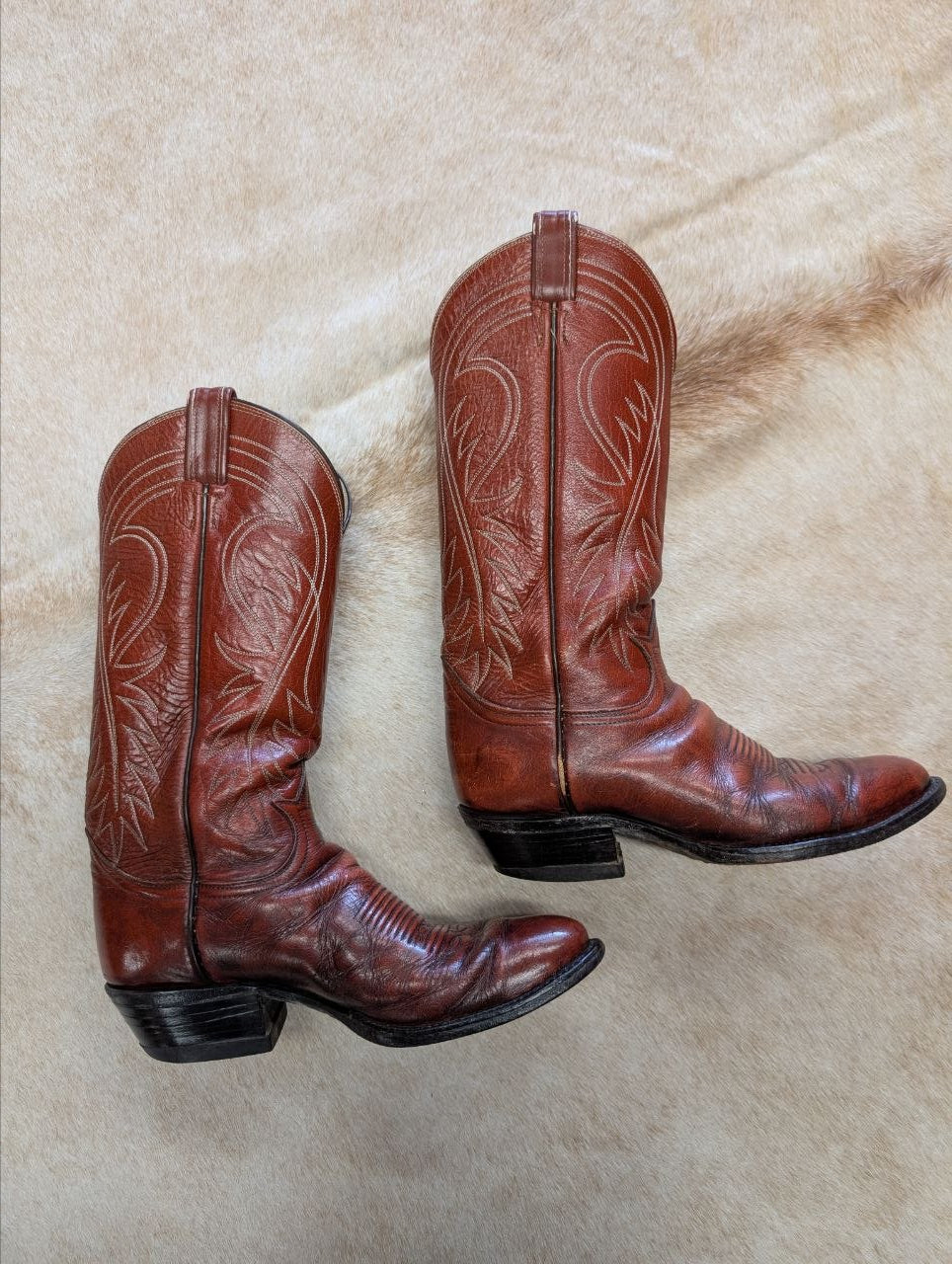 Mens Vintage 1980s Tony Lama Cowboy Boots Size 8D