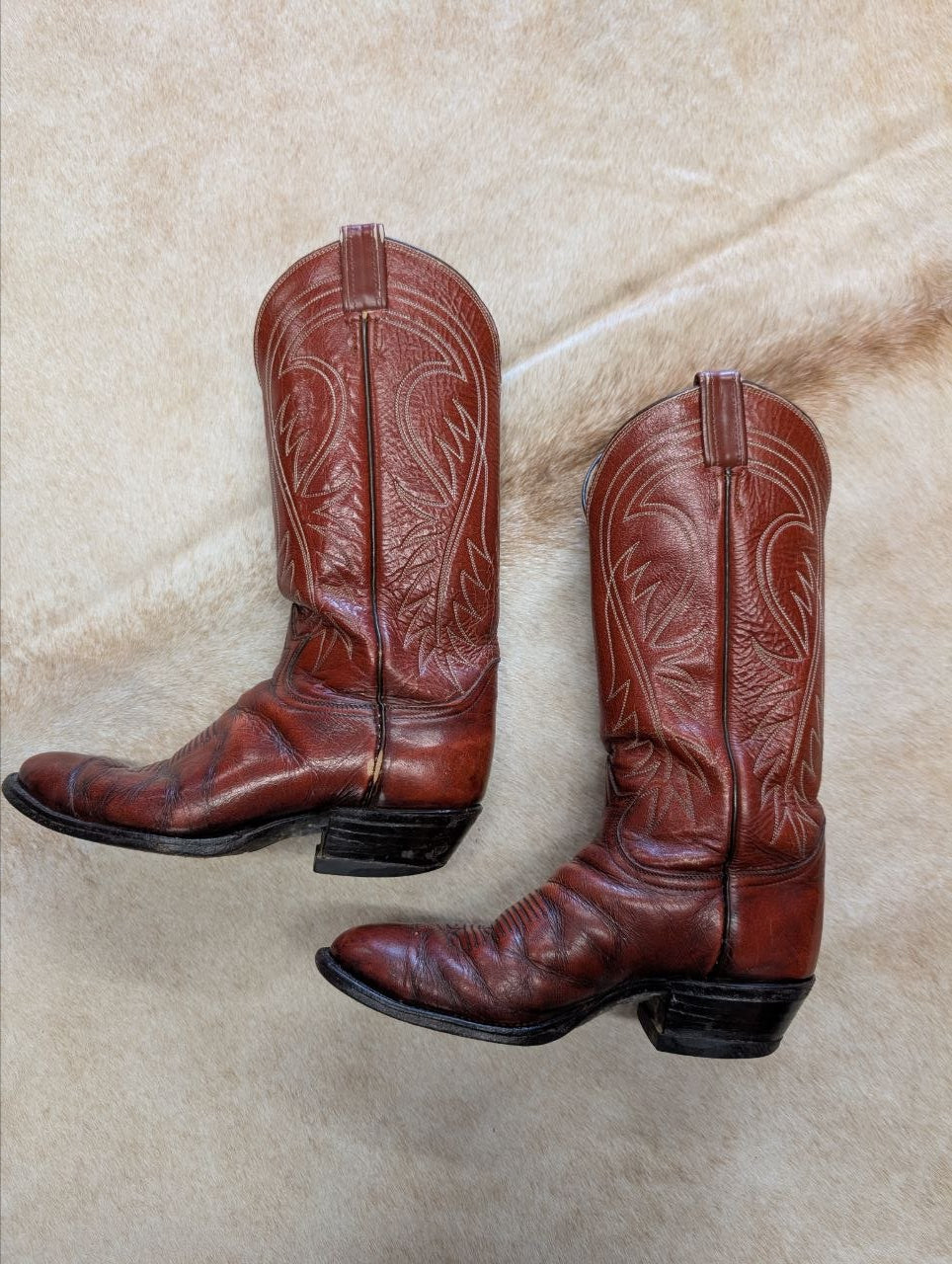 Mens Vintage 1980s Tony Lama Cowboy Boots Size 8D