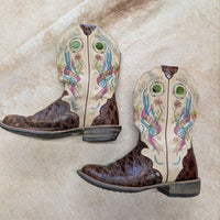 Ariat Live to Ride Round Toe Multicolor Cowboy Boots Size 9.5