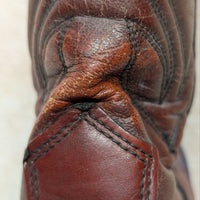 Vintage 1980s Oxblood Capezio Heeled Cowboy Boots Size 7.5M