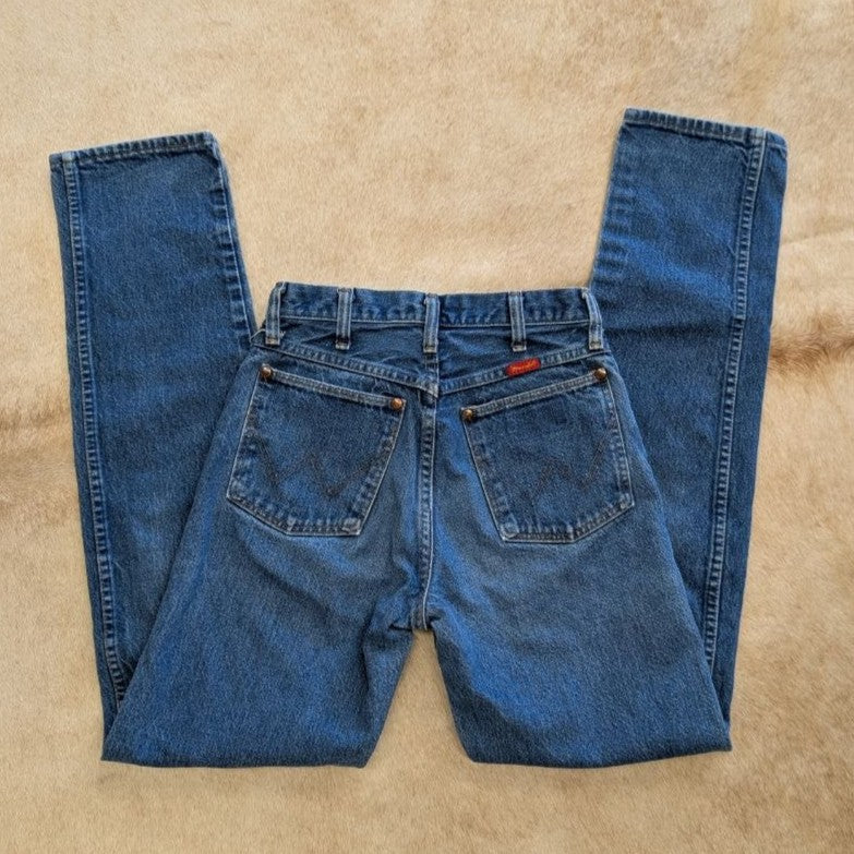Vintage 1990s High Rise Straight Leg Wrangler Jeans Size 5