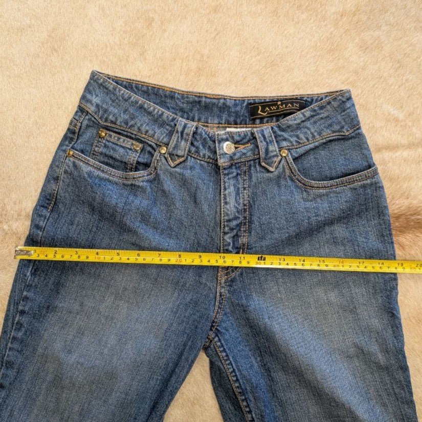 High Rise Bootcut Lawman Jeans With Pocket Detail Size 7