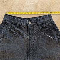Vintage 1980s Black High Rise Rocky Mountain Bareback Jeans Size 9