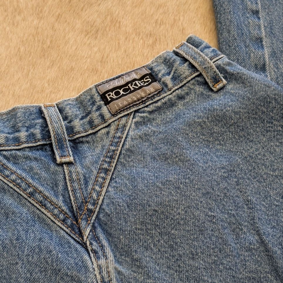 Vintage 1990s High Rise Rockies Bareback Jeans Size 9