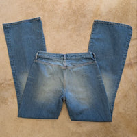 Vintage 1990s Diesel Flare Mid Rise Bareback Jeans Size 28