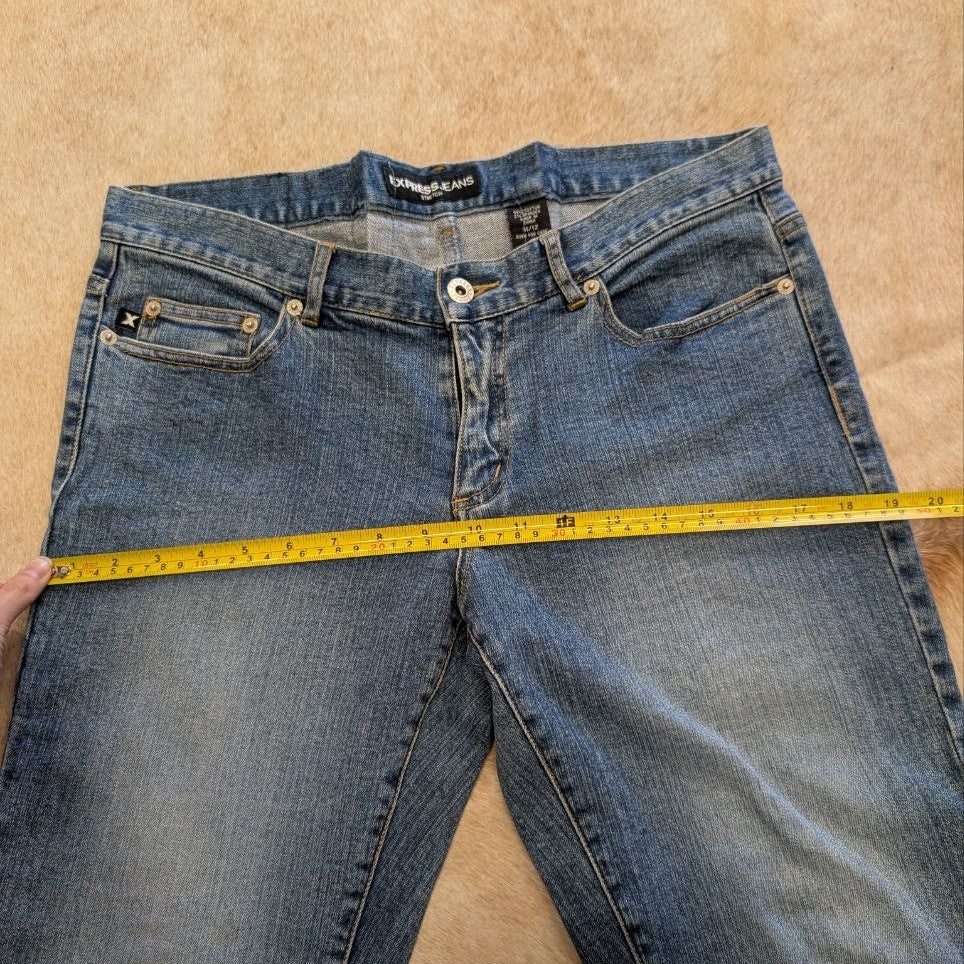 Express Mid Rise Bareback Bootcut Jeans Size 11/12