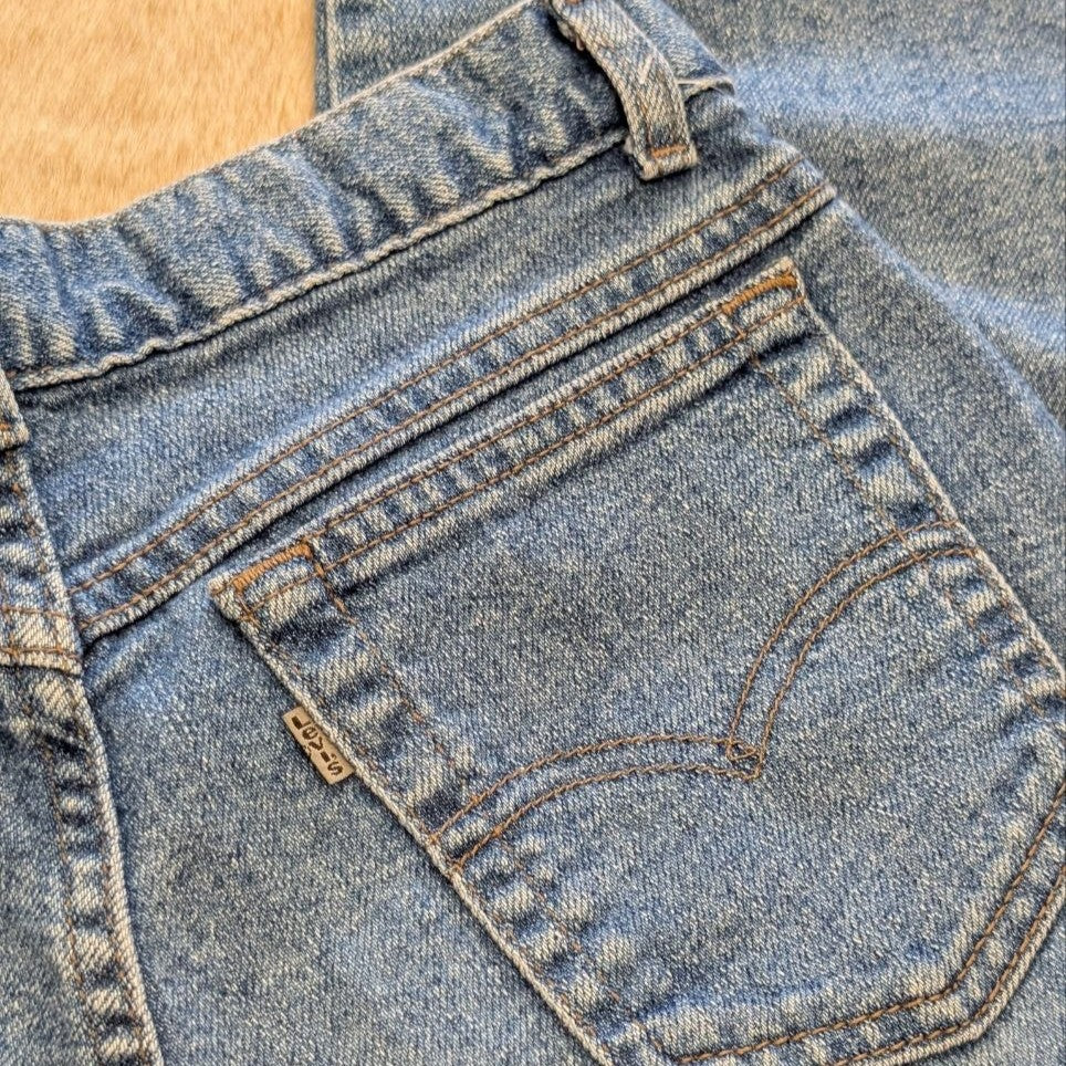 Vintage 1980s Silver Tab High Rise Tapered Leg Jeans Size 12