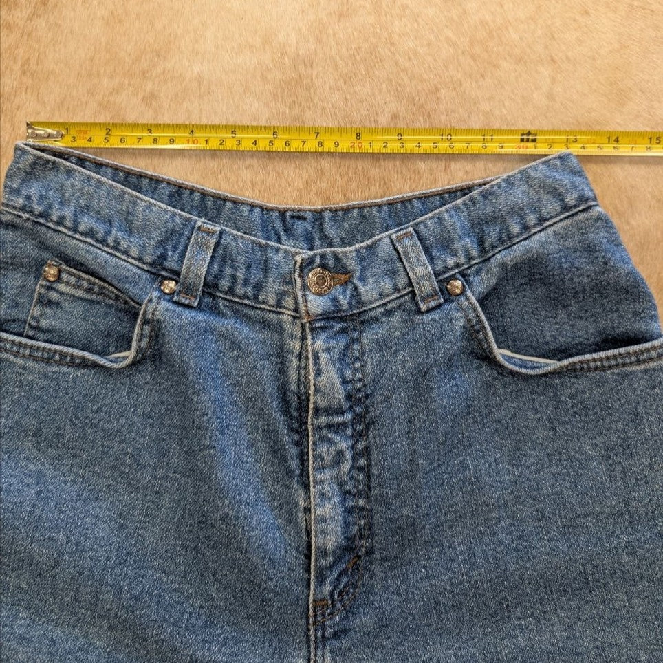 Vintage 1980s Silver Tab High Rise Tapered Leg Jeans Size 12