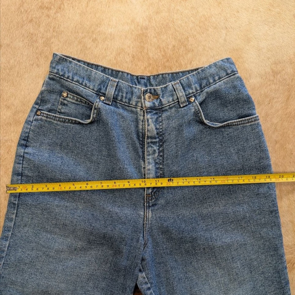 Vintage 1980s Silver Tab High Rise Tapered Leg Jeans Size 12