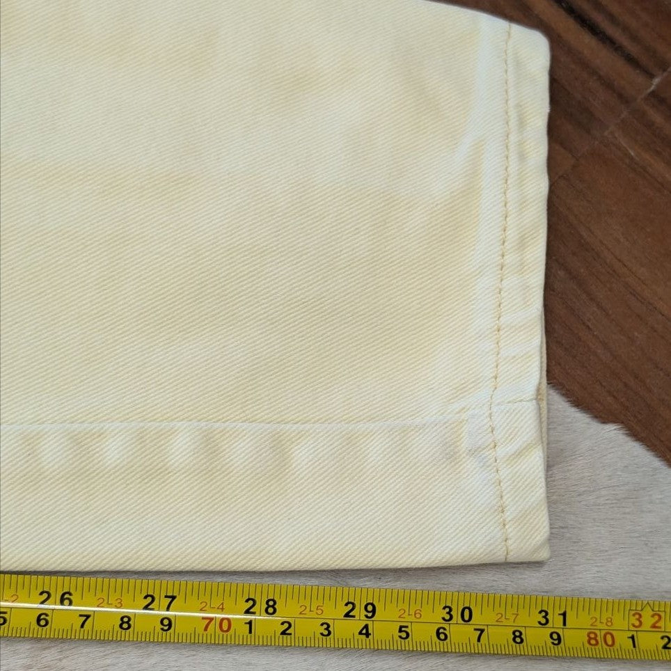 Vintage 1990s Charmonix High Rise Butter Yellow Straight Leg Jeans Size 12L