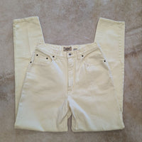 Vintage 1990s Charmonix High Rise Butter Yellow Straight Leg Jeans Size 12L