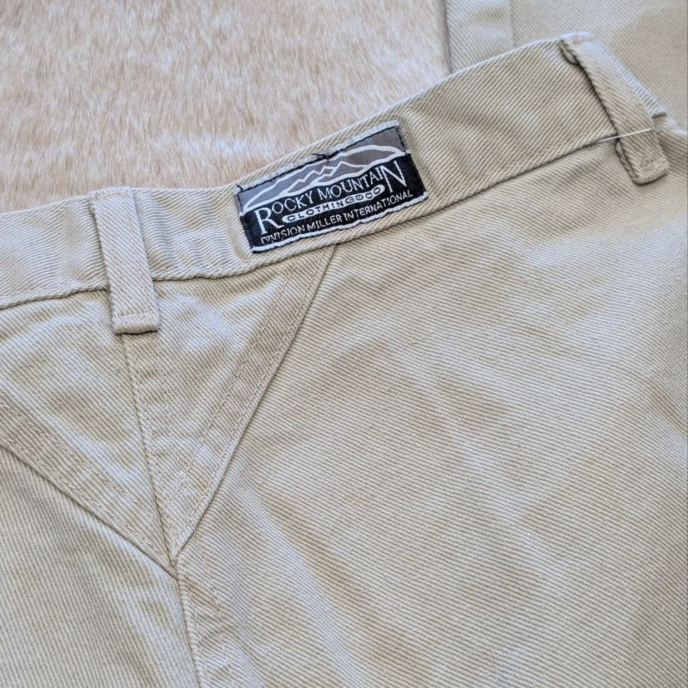 Vintage 1990s High Rise Tan Rockies Bareback Jeans Size 13