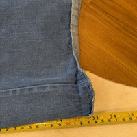 Blue 1970s Flare Leg Disco Jeans Size 36