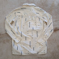 Cream Pendleton Button Down Shirt With Navy Blue Details Size XXS (Fits like a S)