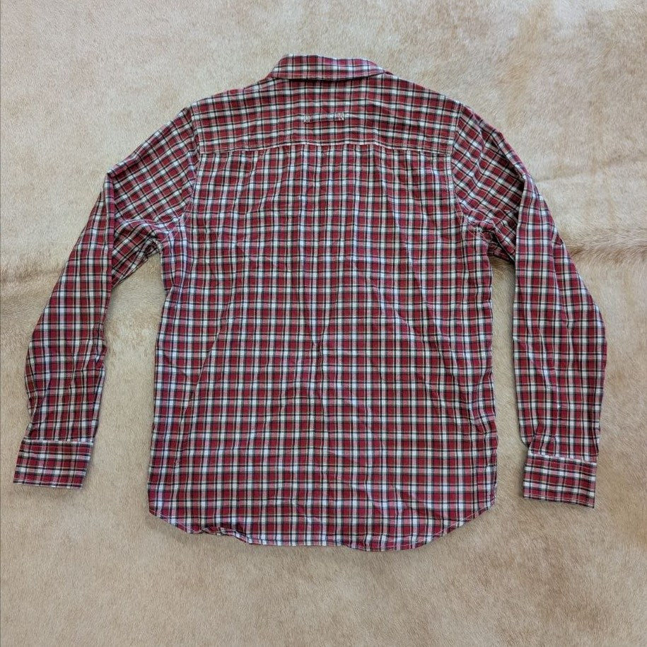 Red And Green Plaid Lauren Ralph Lauren Button Down Shirt Size M