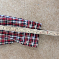Red And Green Plaid Lauren Ralph Lauren Button Down Shirt Size M