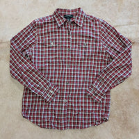 Red And Green Plaid Lauren Ralph Lauren Button Down Shirt Size M
