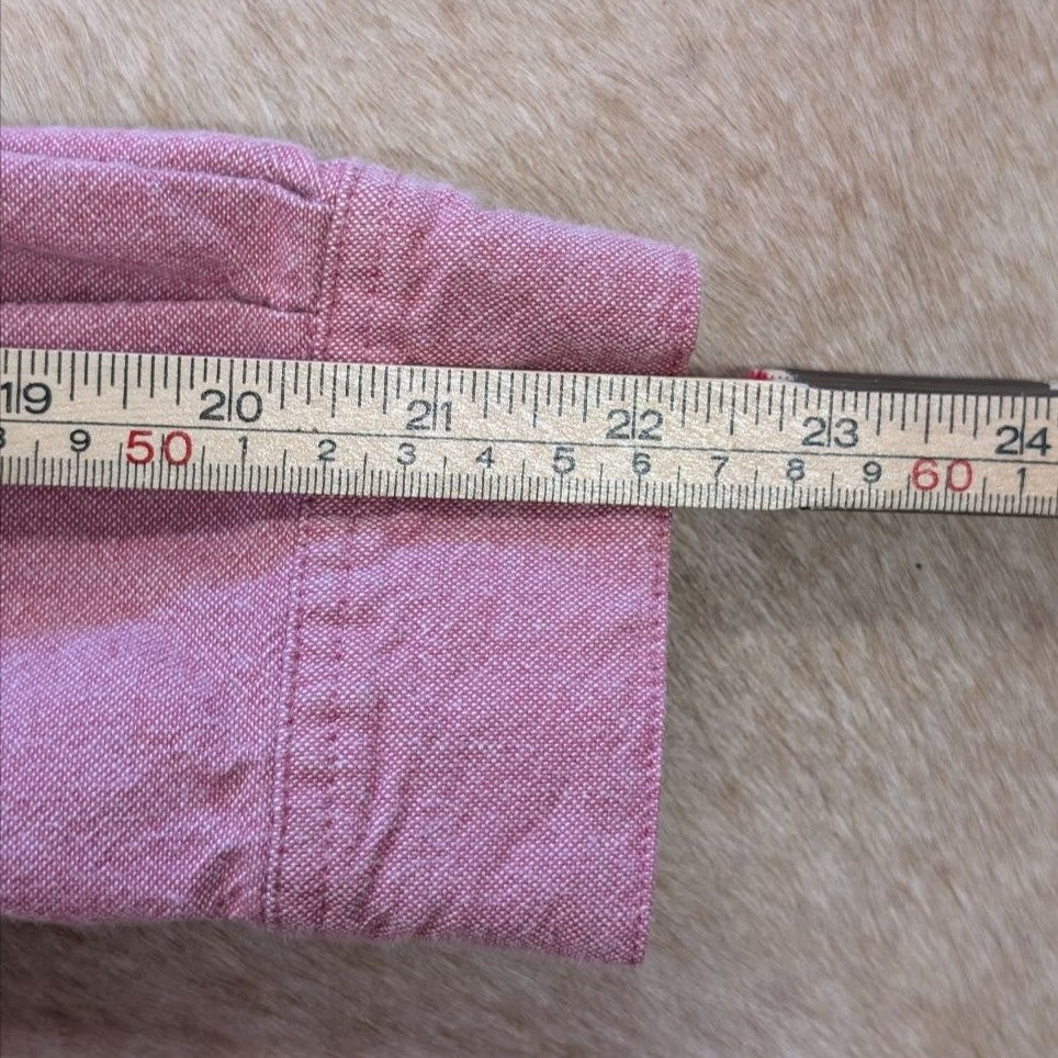 Vintage 1990s Blair Pink Embroidered Button Down Shirt Size M