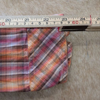 Plaid Panhandle Slim Pearl Snap Rhinestone Button Down Shirt Size L