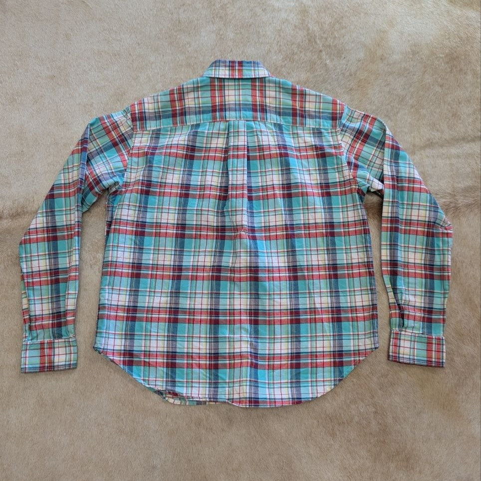 Plaid Cruel Girl Button Down Shirt Size L