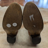 Vintage 1970s ACME Tan Cowboy Boots Size 7